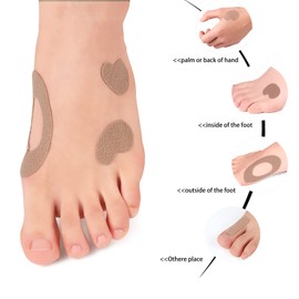 Moleskin for Feet 168 Pack (12 Sheet), Flannel Adhesive Moleskin for Blisters