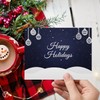 Customize Your Interior Message – Blue Happy Holidays Fold Over