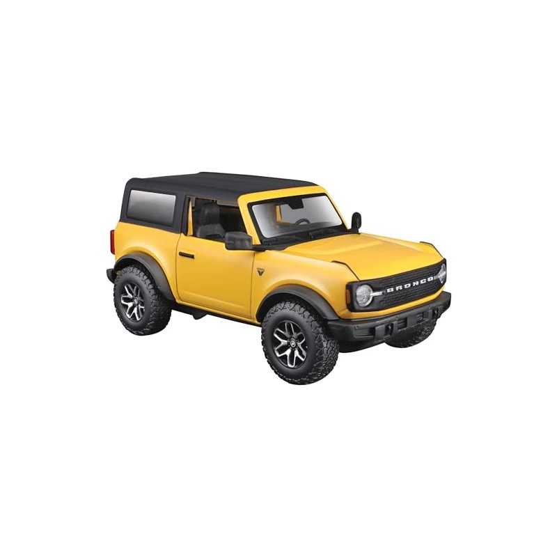Maisto 1/24 2021 Ford Bronco Badlands Yellow Assembled
