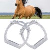 Stainless Steel Electroplated Lightweight Safety Stirrups Horse Riding Racing Accessory