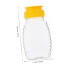 BIUDECO 108ml Squeeze Honey Bottle Dispenser Flip Lid Leakproof Containers