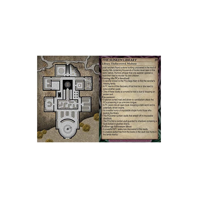 Inkwell Ideas Sidequest Decks: Lovecraftian/Paranormal