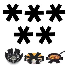 WeddHuis Pot Protectors, Pot Mats, Heat-Resistant, Washable, Stacked Protection Plates (26 cm), Pack of 5