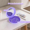 2Pack Retainer Case with Mirror, Compatible with Invisalign, Orthodontic Aligner