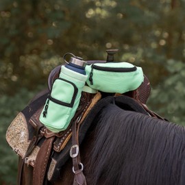 Horse Saddle Pommel Bag & Bottle Holder Set, Saddle Drink Holder, Horse Tack, Horse Gifts, Horse Stuff, Equestrian Gifts, Saddle Accessories