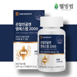 MSM 2000 for joint cartilage, MSM dietary sulfur, MSN joint 120 tablets / 관절연골엔 MSM 2000 엠에스엠 식이유황 MSN관절 120정