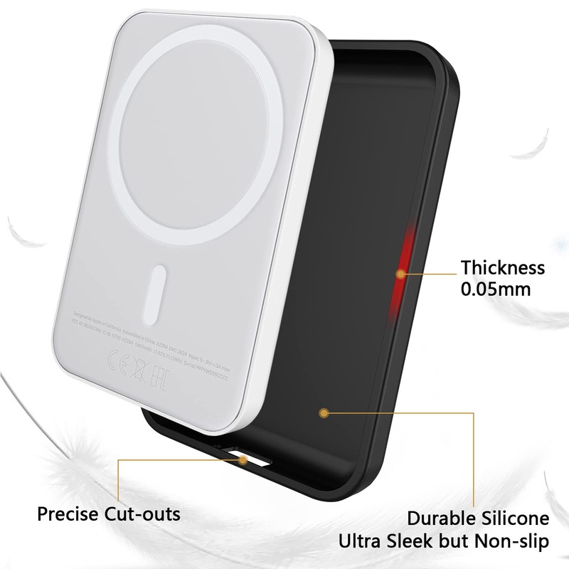 GHIJKL 2 Pack Case Compatible with Magsafe Battery Pack Cover,