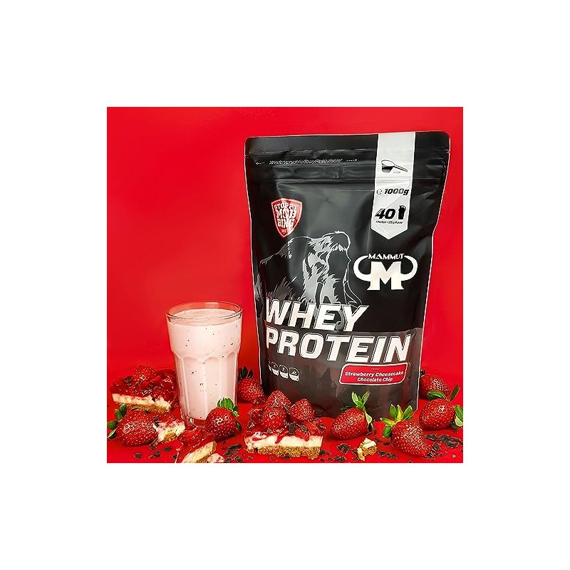 Mammut Nutrition Whey Protein, Strawberry Cheesecake Chocolate Chips, Molke, Eiweiß,