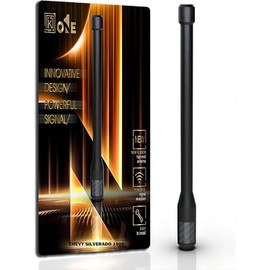 KEYO1E New Carbon Fiber Antenna Compatible with Chevy Silverado 1500 2006-2025/7.9 Inches Flexible Sturdy Rubber Antenna Replacement/Internal Copper Coil for Enhanced Reception