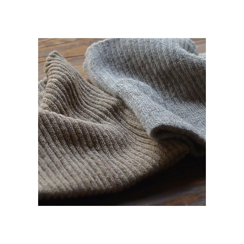 Yak and Organic Cotton Neck Warmer, Braun