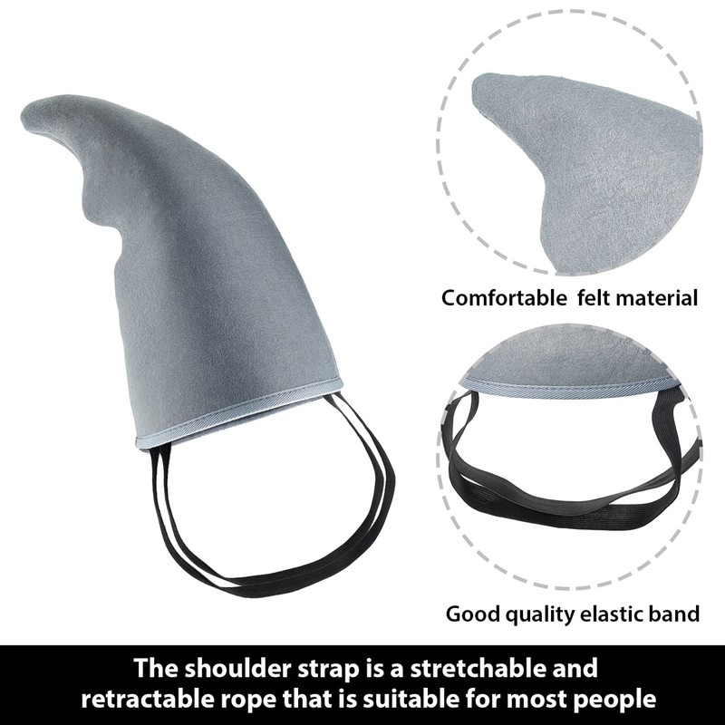 Civaner Shark Costume Shark Fin Gray Swimfin Shark Costume Costume