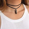 Layered Choker Necklace Crystal Choker Suede Choker Stone Pendant Necklace