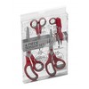 Grunwerg 9810/4RG Kitchen Scissors, Stainless Steel, Red/Grey