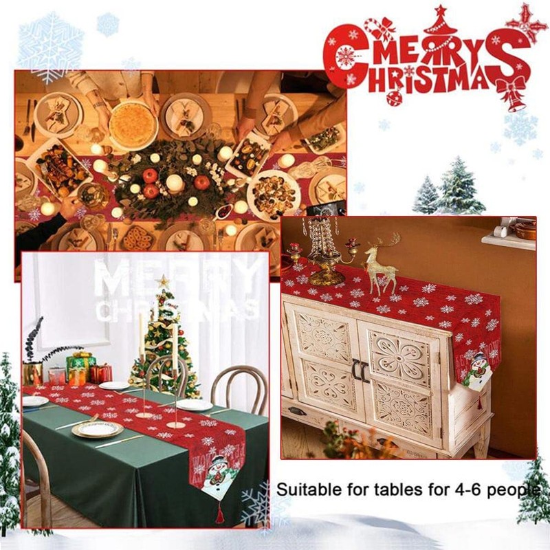 Table Runner Christmas 183 x 33 cm Tablecloth Christmas Rectangular