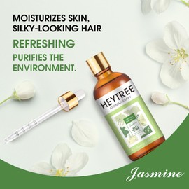 HEYTREE HEYTREE Jasmin ?therisches ?l f1r Parf1m und Entspannung - F1r romantische Stimmung und guten Schlaf - Reines Therapeutisches ?l f1r Aromatherapie, Diffusor, Seifen- und Kerzenherstellung