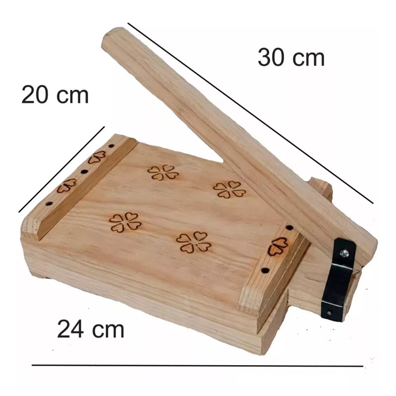 MDJ Prensa Manual De Tortillas De Madera
