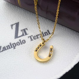 Zanipolo Terzini Limited Limited Horseshoe Necklace, Stainless Steel, Horseshoe, Horseshoe, Horseshoe, Horseshoe, Gold, Silver, Men's, Adult, Elegant, Beautiful Gift