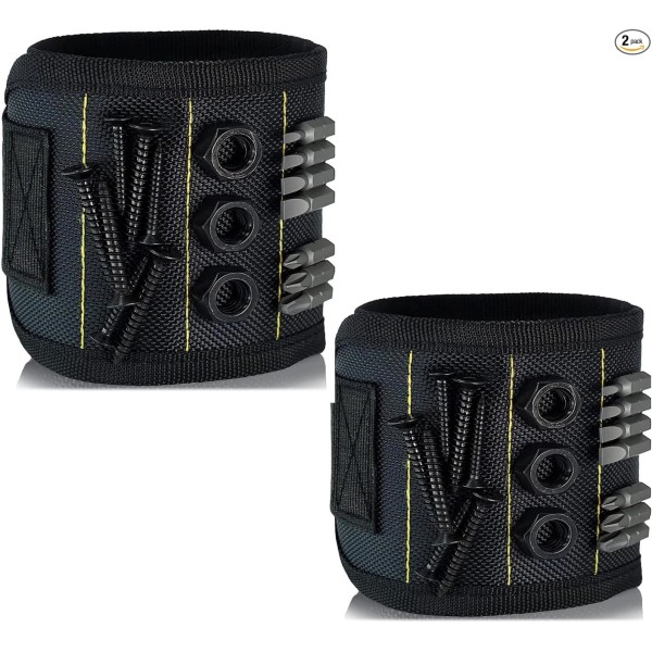 NoBrand Wristband for Tools, Built-in 15 Magnets, Adjustable Size, Suitable