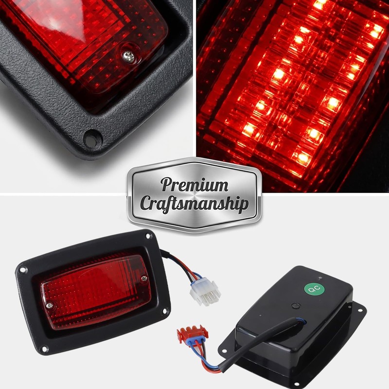 Golf Cart LED Taillights 2PCS - Compatible with Club Car