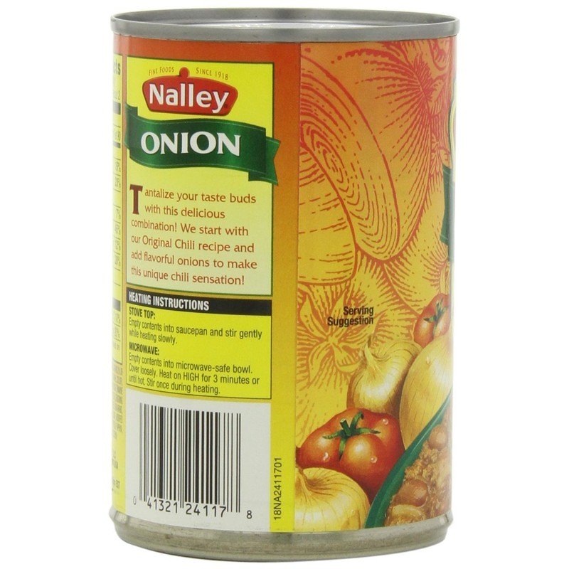 Nalley Onion Chili Con Carne with Beans, 14-ounce Cans (Pack