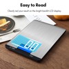 Digital Food Scale 15kg/33lb Rechargeable Digital Kitchen Scale with LCD