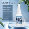 50g Glass Glue, Super Instant Clear Glues, Weatherproof Adhesive for