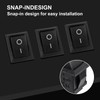 DWEII 10PCS Mini Rocker Switch 12V 20A T85 2 Pin