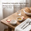 4.3 Inch Cute Dipping Bowls - Novelty Sauce Bowls, Apple