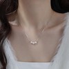 Dainty Pearl Pendant Necklace for Women, Pearl Chain Necklace Delicate