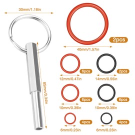 Zommke Seal O-rings with oval head wrench for Jura, 31 pieces sealing rings set, compatible with Jura fully automatic coffee machines spare parts