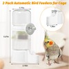 BNOSDM Automatic Bird Water Dispenser 2 Pcs No Mess Parrot