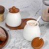Sailench Ceramic Sugar Bowl Set of 2, Sugar Bowl with