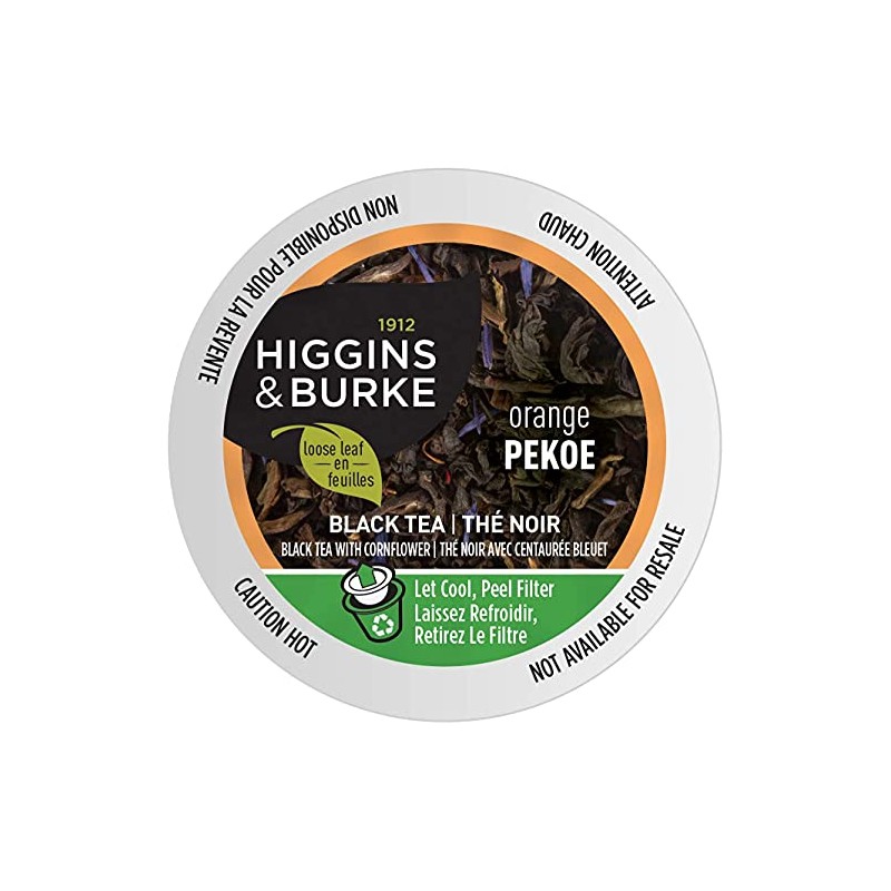 Higgins & Burke Orange Pekoe Tea Real Cup Capsule, Compatible
