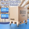 Side Mount Plate Caster Wheels - Thickened L-Shaped Mounting ，Heavy