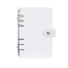 Eachbid PVC Ring Binder 6 Holes with Transparent Soft Cover