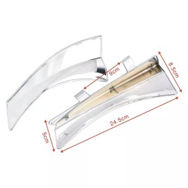 HDBUBALUS Saddle Heat Shield Chrome Air Deflectors For Victory Cross Country Magnum 10-16