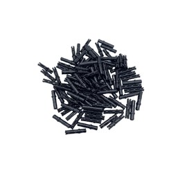 TECHNIK Pins Clamping Blocks, Pack of 100, Size 3L with Friction, Black, Compatible with All Standard Manufacturers, Gobricks, Blue Pins 6558, Easy to Replace with Matching Colours
