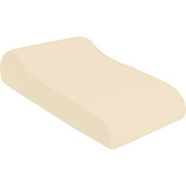 Erwin Müller Nuremberg Vein Cushion Cover Double Jersey Soft Temperature Regulating with Elasticated Band Natural Size 66 x 40 cm