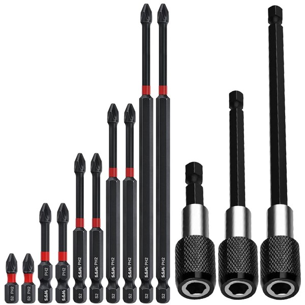 Bits For Impact Driver, 10Pcs PH2 1/4 Hex Shank Screwdriver