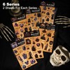 AuriicLeaf Gothic PET Scrapbook Stickers Set, 12PCS Pre-Cut Ephemera for