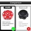 ROMELACK Red Gas Tank Cap 6061 Aluminum Fuel Caps Compatible