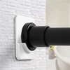 ICERO Adhesive Shower Curtain Rod Holder | No Drilling, Sticking