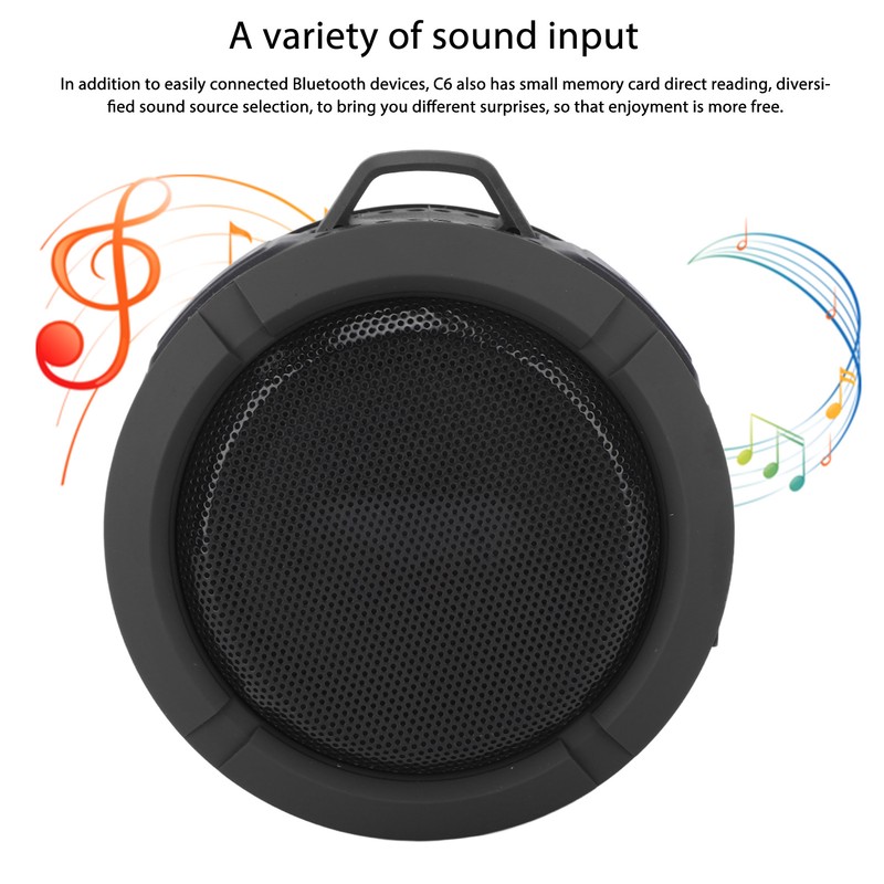 Suction Cup Bluetooth Speaker 3.7v 500mah IP65 Waterproof Portable Wireless