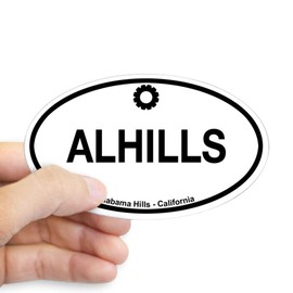 CafePress Alabama Hills Oval Bumper Sticker, Euro Oval Car Decal