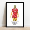 Liverpool - Kenny DALGLISH Quote Framed Illustration Print Poster