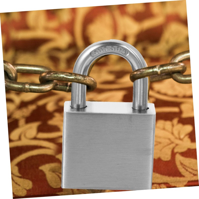 iplusmile Stainless Steel Padlock Luggage Locks Travel Door Lock Rust