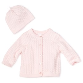 Little Me Baby Girls' Light Pink Cable Sweater