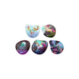 ergobag Contour Velcro Set Motif World Theme World Velcro Surfaces Collecting Fun Individualisation Unicorns – Colourful