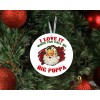 Twisted R Design I Love it When You Call Me Big Poppa Santa Round Ceramic Christmas Ornament