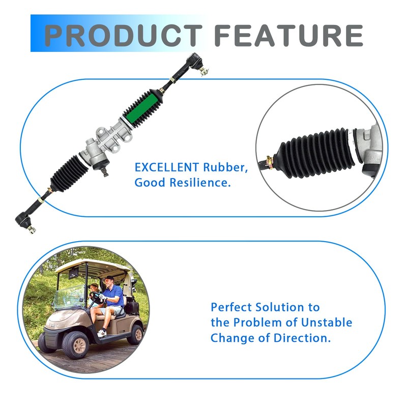 FIXHAWK EZGO Steering Rack, Golf Cart Steering Gear Box Assembly